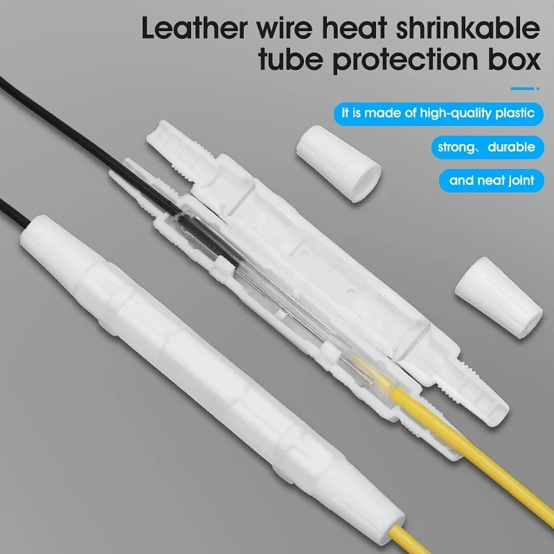 Detachable Cable Protection Optical Fiber Protection Box Small Round Tube Heat Shrink Tubing Protect Fiber Splice Tray