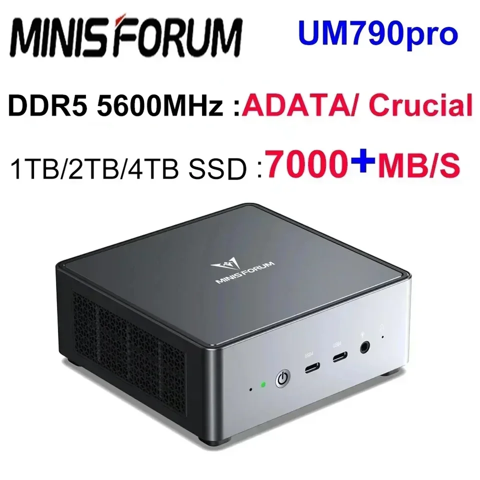 Minisフォーラム-ミニpcゲーマー、um790 pro、ryzen 9 7940hs、Windows