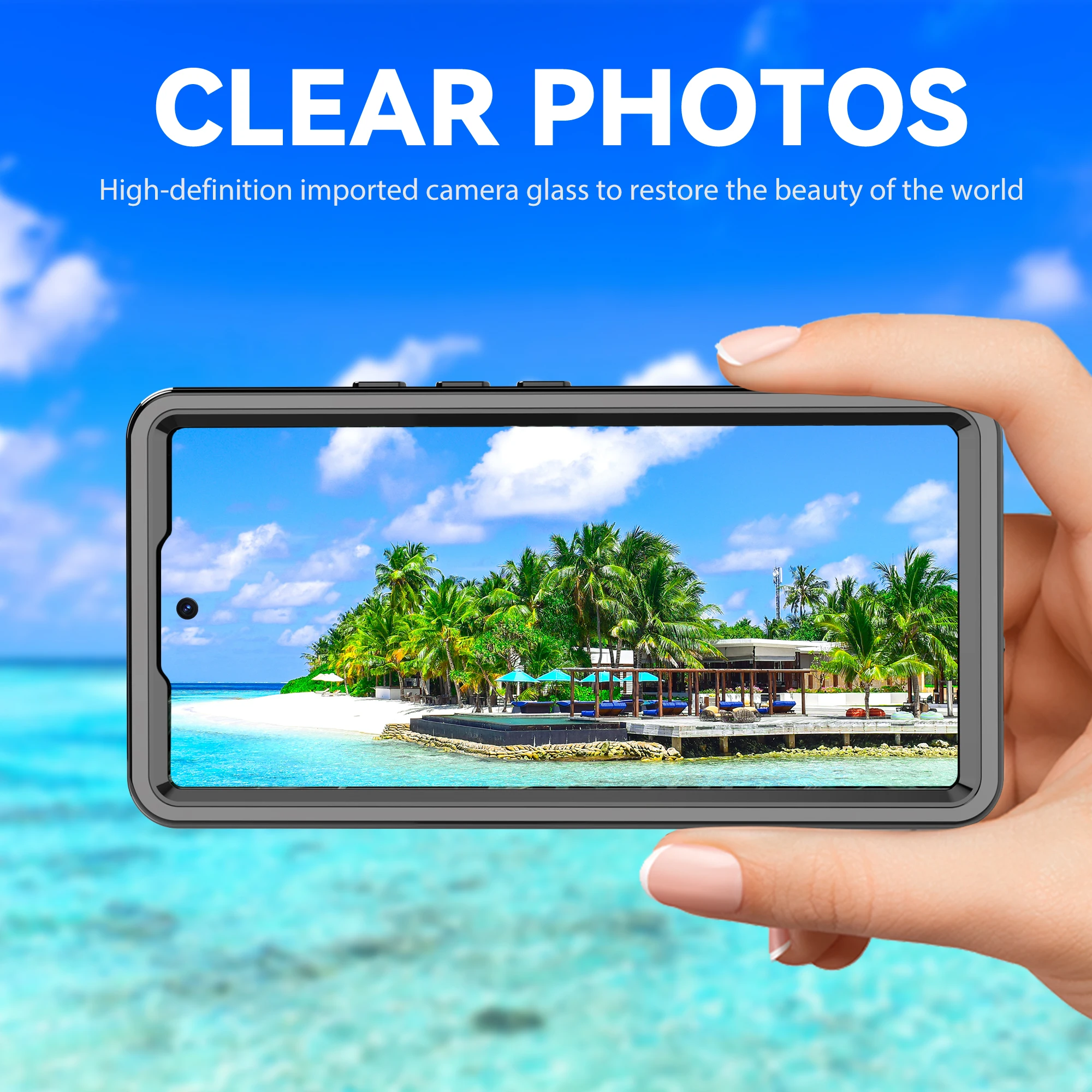 Shellbox IP68 Waterproof Case for Google Pixel 6A Shockproof Heavy Duty Defender Armor Case Underwater Photography Diving Cover