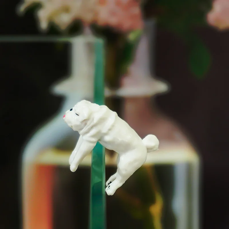 Creative Dog Ornaments for Aquarium PVC Kawaii Cartoon Dogs Climbing Dogs Fish Tank Wall Landscaping Decoration fish tank ornaments mini landscape ornaments fish tank decorations aquarium ornaments