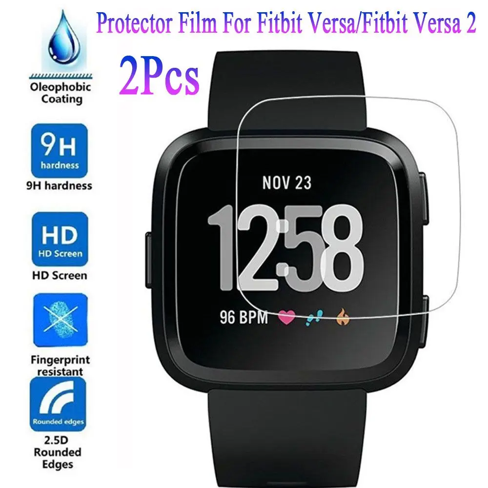 2Pcs Soft Hd Clear Ultra Thin Soft Tpu Proteggi Schermo Pellicola Protettiva Per Fitbit Versa/Fitbit Versa 2