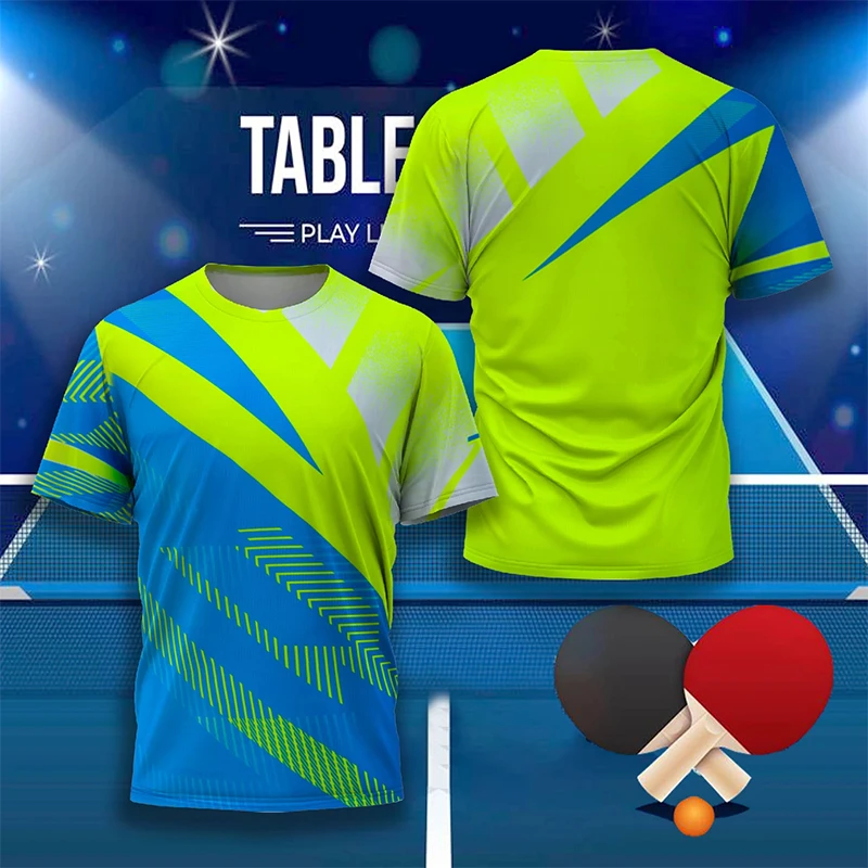 Short Sleeve T Shirt Badminton Uniforms Men Women Table Tennis Badminton Training Clothing Sportswear T-shirt Quick Dry Gym Tops O-Neck Short Sleeve Club