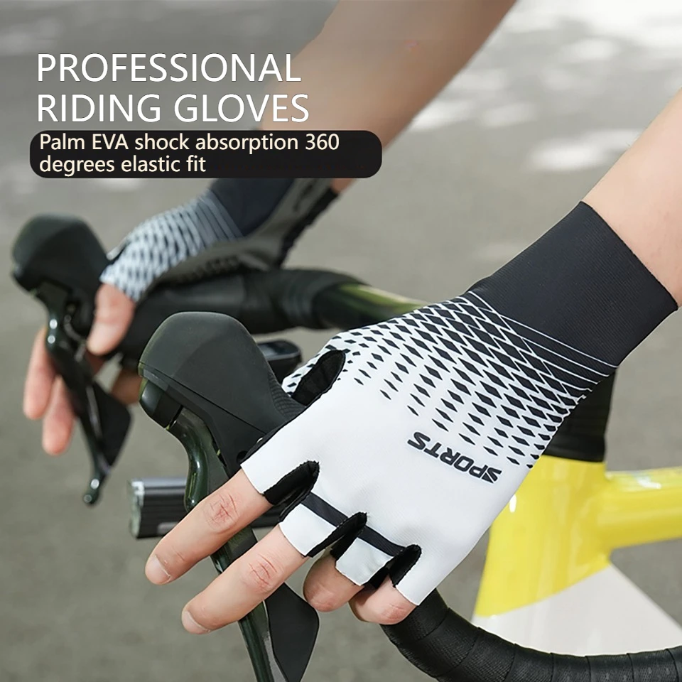 GTUBIKE Cycling Gloves Summer MTB Bike Gloves for Men Biking Gloves Silicone Padded Half Finger Road Bike Bicycle Gloves
