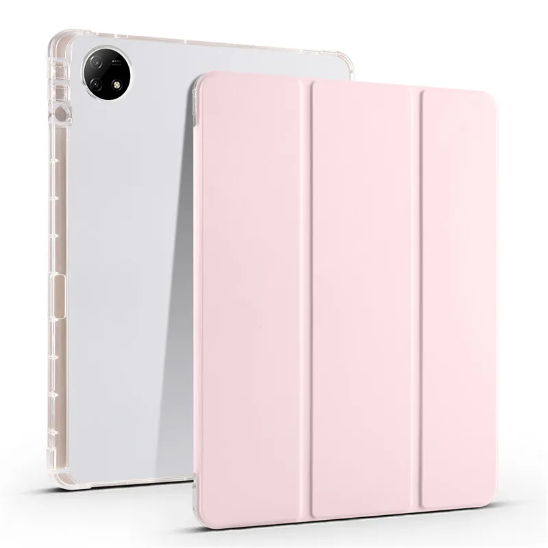 Coque pour Vivo Pad 2 étui 12.1 pouces couverture avec porte-crayon tablette Funda pour Vivo Pad 2 2023 étui en cuir PU triple pli coque stylo_voghion.com