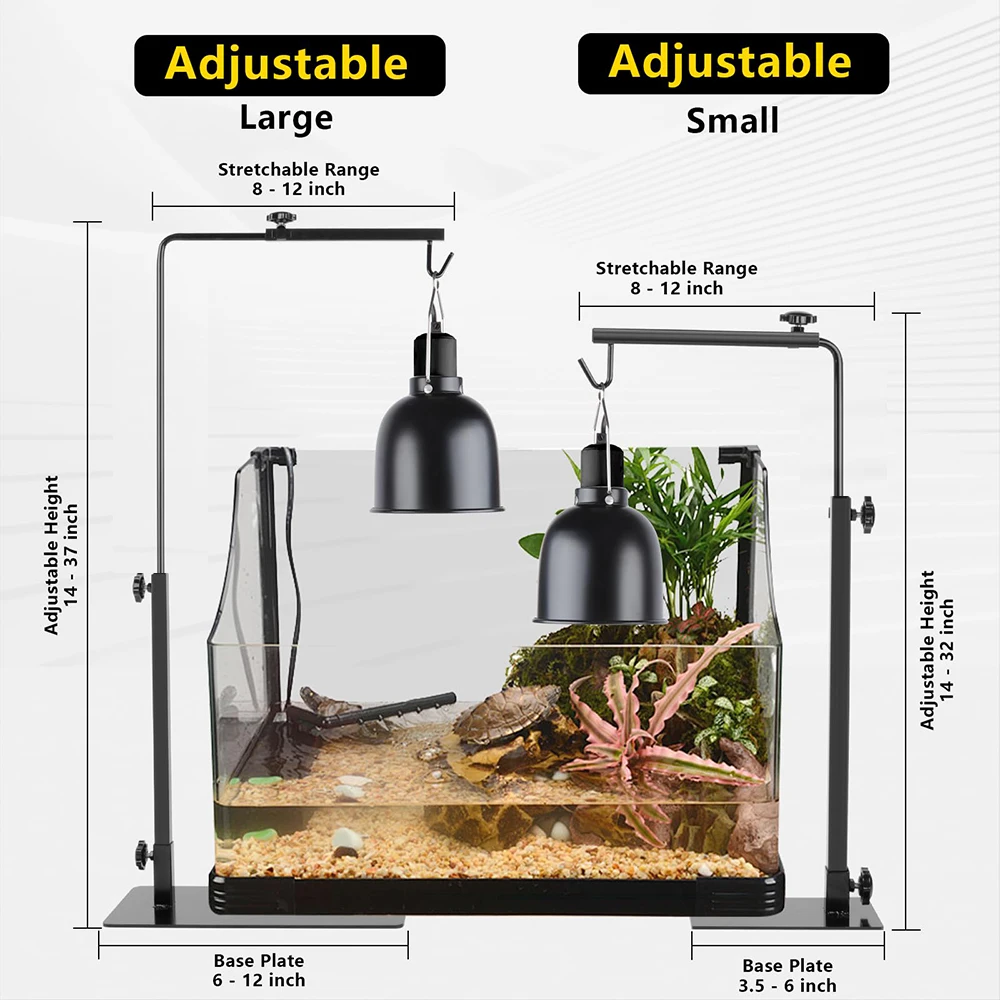 Adjustable Reptile Lamp Stand 3
