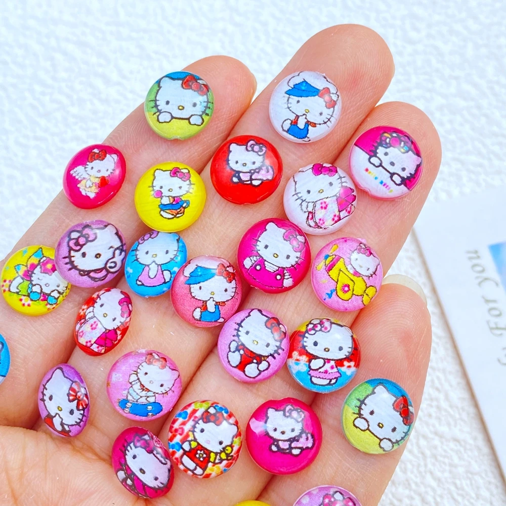 

50pcs New Cute Mini CARTOON CAT Nail Rhinestones Gems Glitter Nail Art Jewelry Manicure Nail Decoration Accessorie