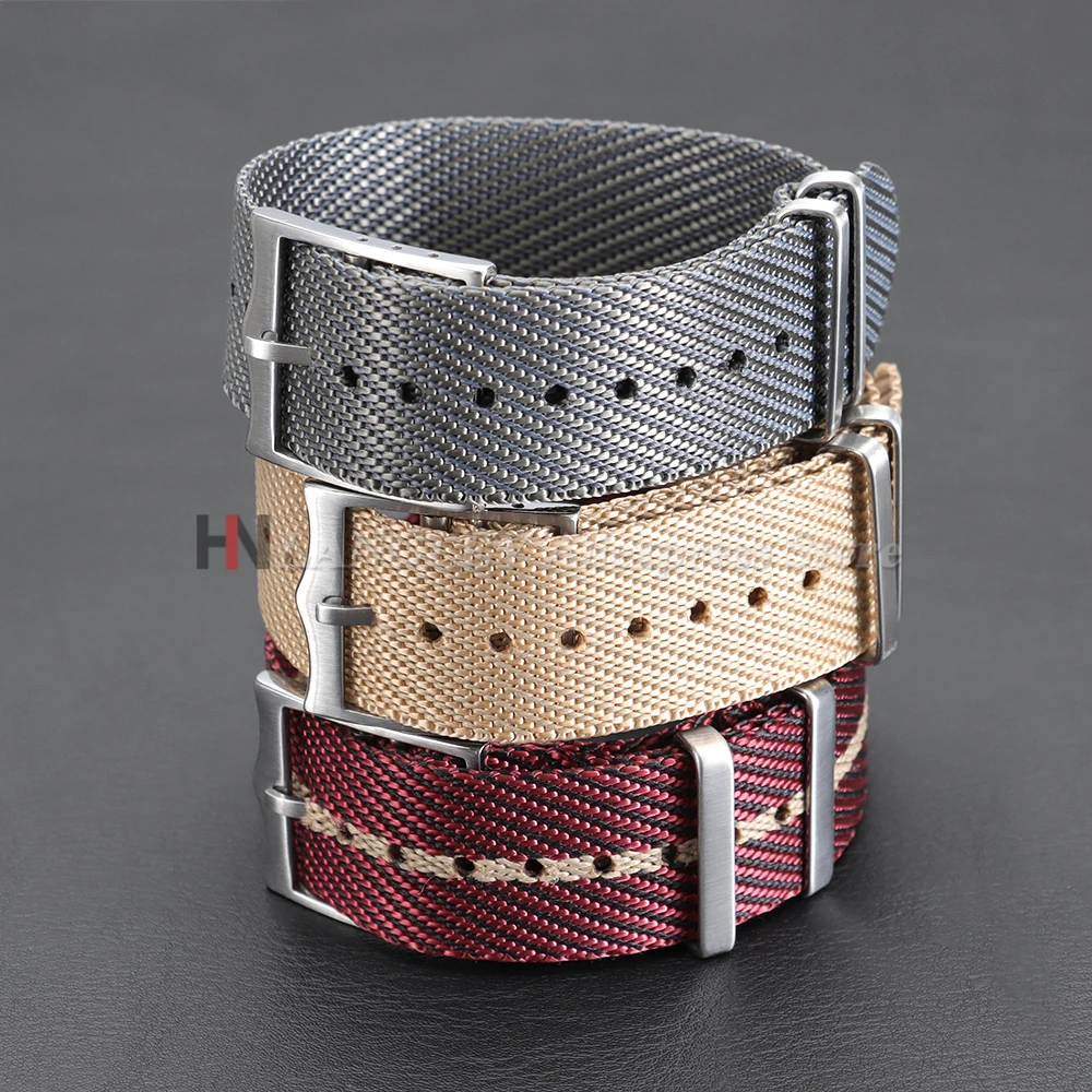 Premium Nylon Canvas Watch Band - Military Style Sport Strap