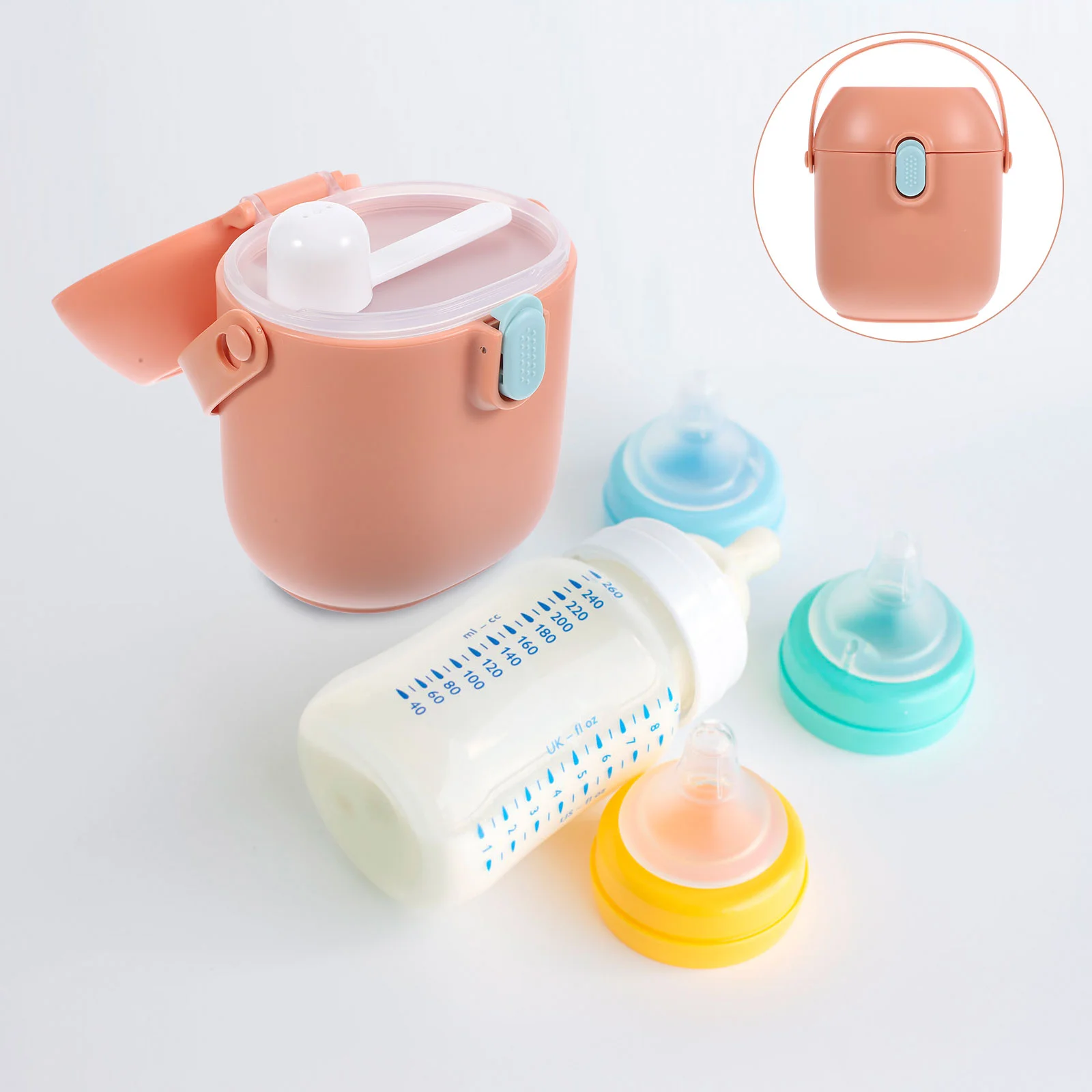 Large Capacity Baby Formula Container Portable Storage Jar Handle Sealed Leak Proof Powder Dispenser Travel Outdoor