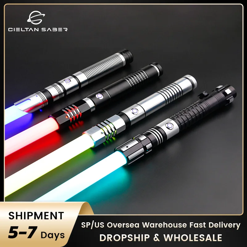 RGB e SN Pixel Lightsaber, Controle de gestos, Suporte a duelo pesado, Função FOC, Laser Sword, 12 cores, 16 cores