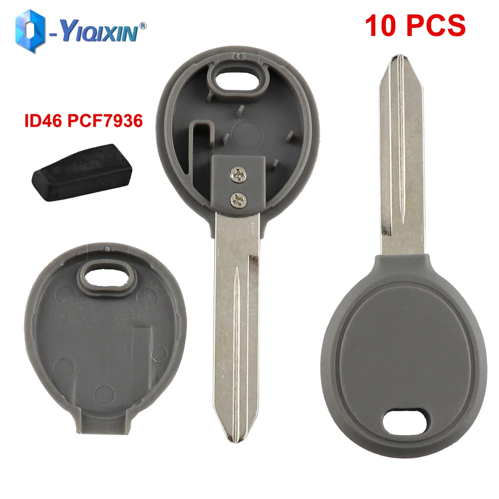 

10 PCS For Chrysler 300 Pacifica Town Country Dodge Sebring Magnum Durango Jeep Transponder Chip Car Remote Key Shell Y160 Blade