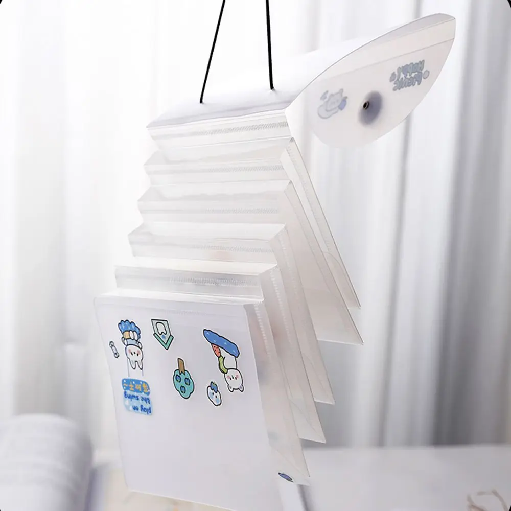 A6 Stickers Storage Book Transparent Nail Sticker Collecting Bandage Notebook Holder Cash Bill Organize Idol Photo Booklet 3