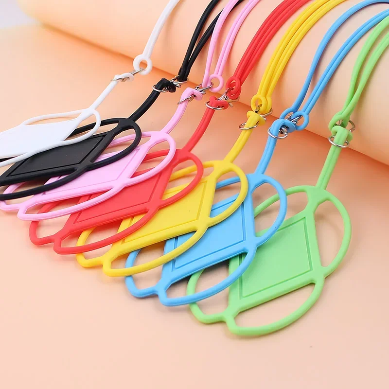 Silicone Smartphone Necklace Lanyard with Adjustable Hanging Strap