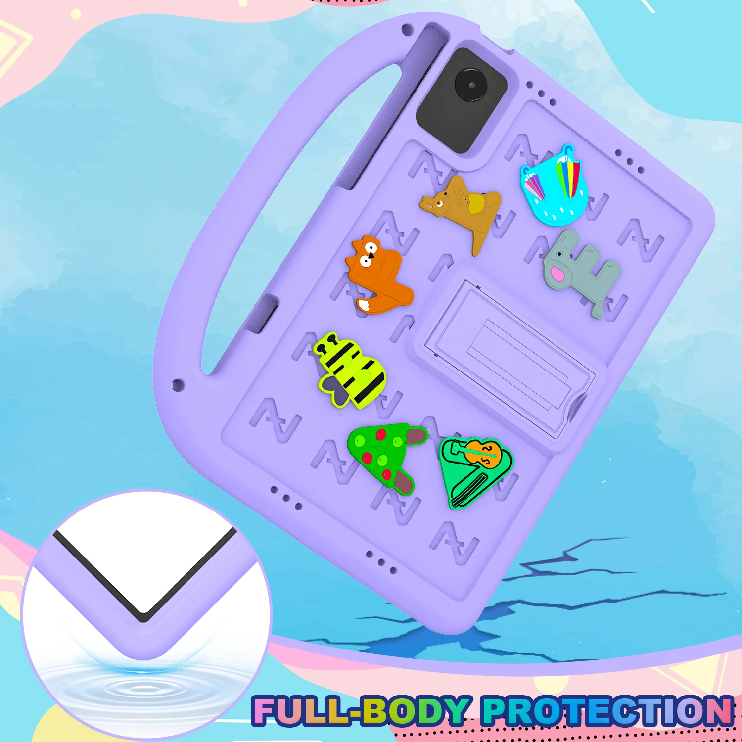 Children's 12.1 EVA Tablet Case with Handle & Stand - Cute & Durable Design
