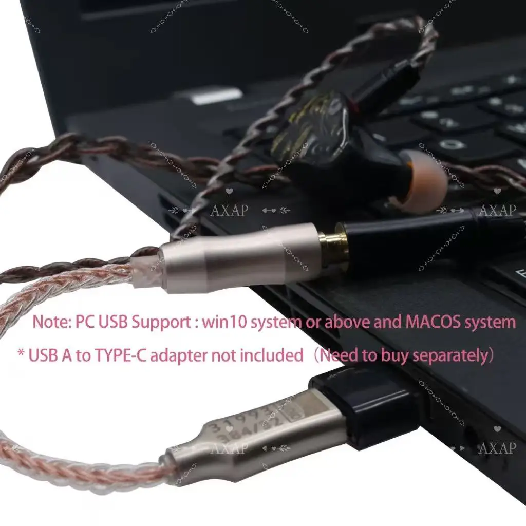 AXAP 오디오 DA06 CX31993 HiFi USB DAC 유형 C 3.5mm 헤드폰 증폭기 오디오 디코더 IEM AMP 휴대폰 어댑터
