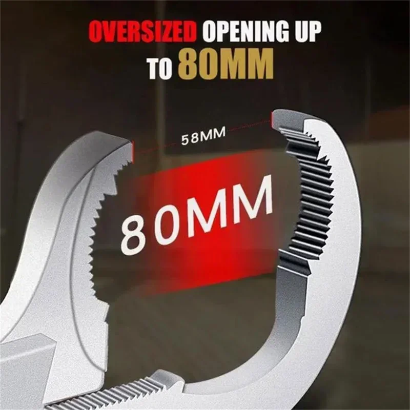 Bathroom Sewer Set Bathrooms Accessories Workshop Automotive Wrench Hand Open Adjustable Tool Spanner Pipe Tools Sink Mechanical