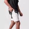 Summer Men's Gym Fitness Sports Running Basketball Short Pants Man Quick Dry Bodybuilding Double-decker 2 in 1 Shorts Sweatpants 3