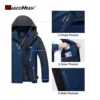 MAGCOMSEN Lightweight Hiking Jacket Mens Waterproof Windproof Hooded Rain Jacket Outdoor Camping Trekking Jackets Windbreaker 4