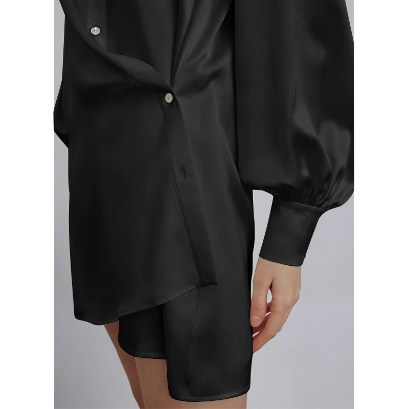 Vestido de Cetim Botão até Streetwear Primavera Moda Feminina Elegante Manga Longa Escritório Senhoras Midi Camisa Vestido Femme 2022 13 Computers & Electronics