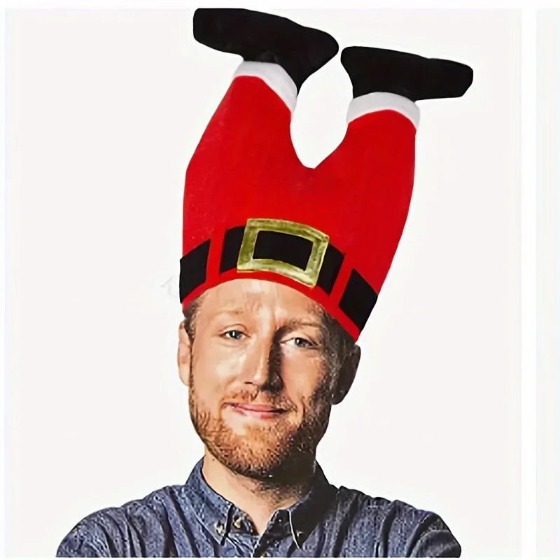 Christmas Decorations Party Santa Hat Old Man Elf Clown Pants Leg Hat Hot Gold Bright Color Wrap Arab Ethnic 1PC