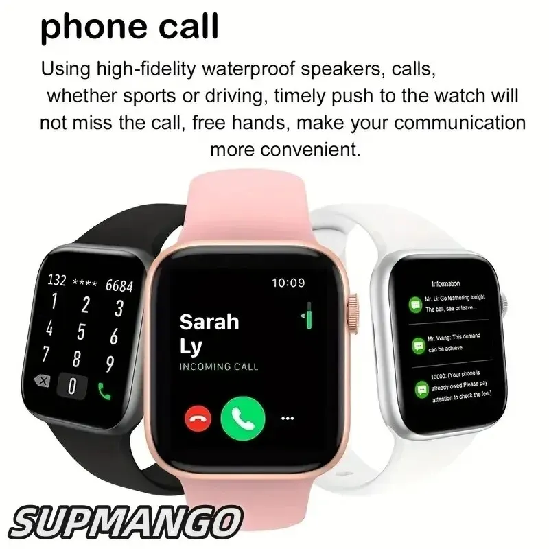 T168 Wireless Calling Smart Watch Make Answer Call Full Touch Sport Fitness SmartWatch For Women Men smart watch