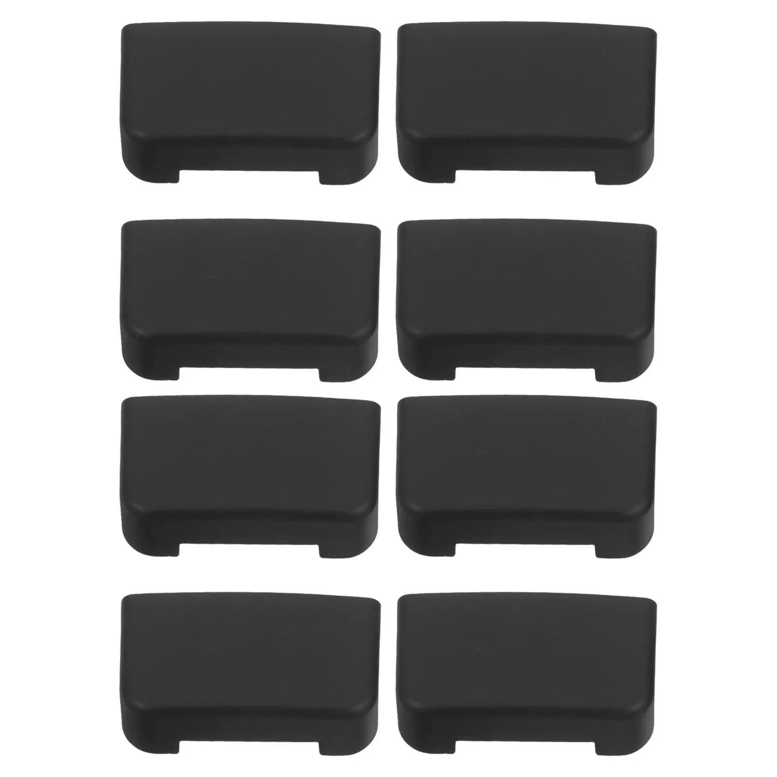 8Pcs 자동차 시트 레일 엔드 스토퍼 플러그 ABS 시트 트랙 커버 방진 안티 킥 보호 캡 소음 감소 언더시트 슬라이드 레일
