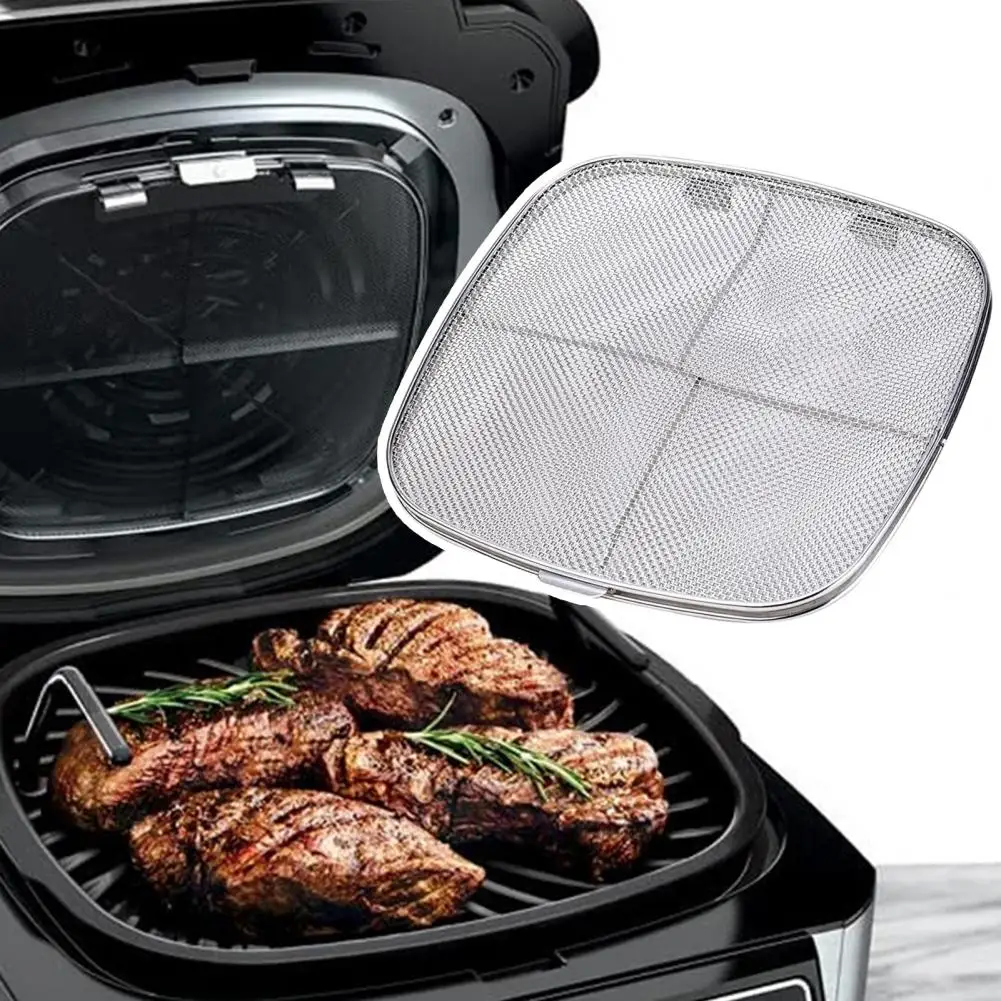Reusable Smooth Edges Grill Accessories Kitchen Grease Splatter Shield Splatter Screen for Ninja AG301 AG300