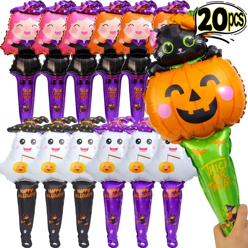 Halloween Ballon Kürbis Geist Hexe aufblasbare Folie Ballon Kind Geschenke Handheld Ballon Halloween Party Dekoration liefert