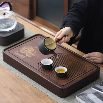 Natural Bamboo Tea Serving Tray 1