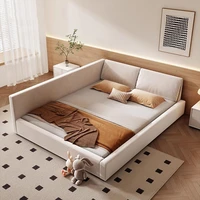 Chambre à coucher lit esthétique moderne luxe cadre Rail lit multifonctionnel King Size tête de lit Camarotes Para dortoir meubles 3