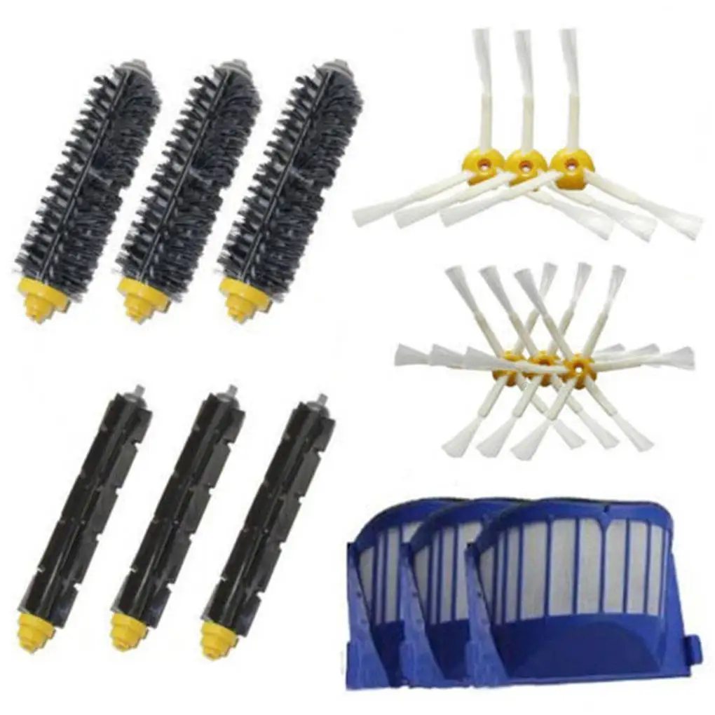 

15PCS Set Vacuum Cleaning Robot Cleaner Side Brush Filter for iRobot Roomba 600 Series Vacuum Cleaner Accessories