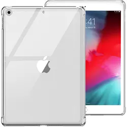 Shockproof Airbag Tablet Case - Soft TPU Silicone Transparent Anti - Drop Cover for iPad Air 3 10.5 2019 (Transparent Cover)