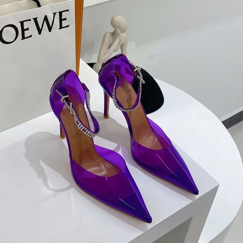 

2022 Autumn European and American Women's Shoes Pointed High Heels Women's Stilettos Black Commuter Shoes
