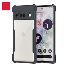 

The leather cover For google pixel 6 professional, shockproof shell, xundd airbag, full protective lens, rear tranparent