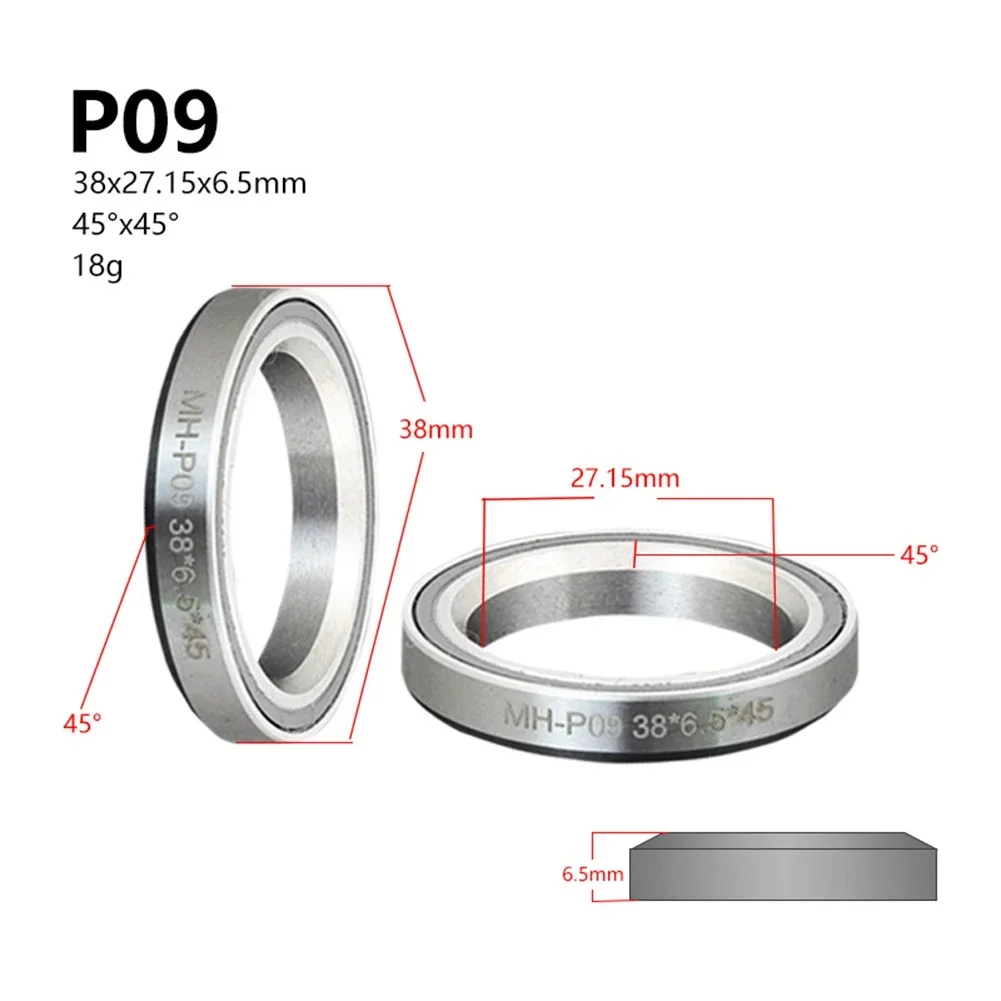 Bike Headset Bearings 38/39/41/44/49/52mm 1.5 1 1/8inch 45/36 Angle Steel for Mountain Road Bicycle bike headset bearings