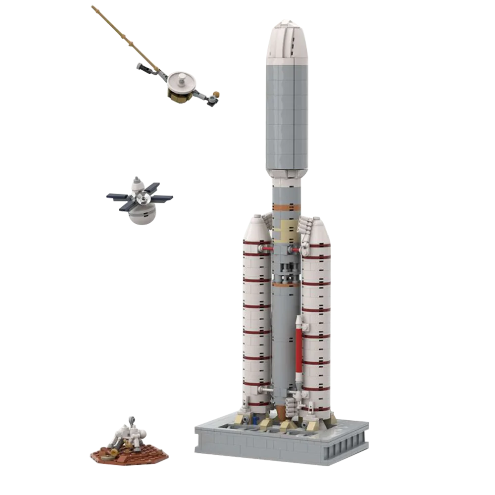 Конструктор MOC Titan IIIE в масштабе 1/110, Детский конструктор
