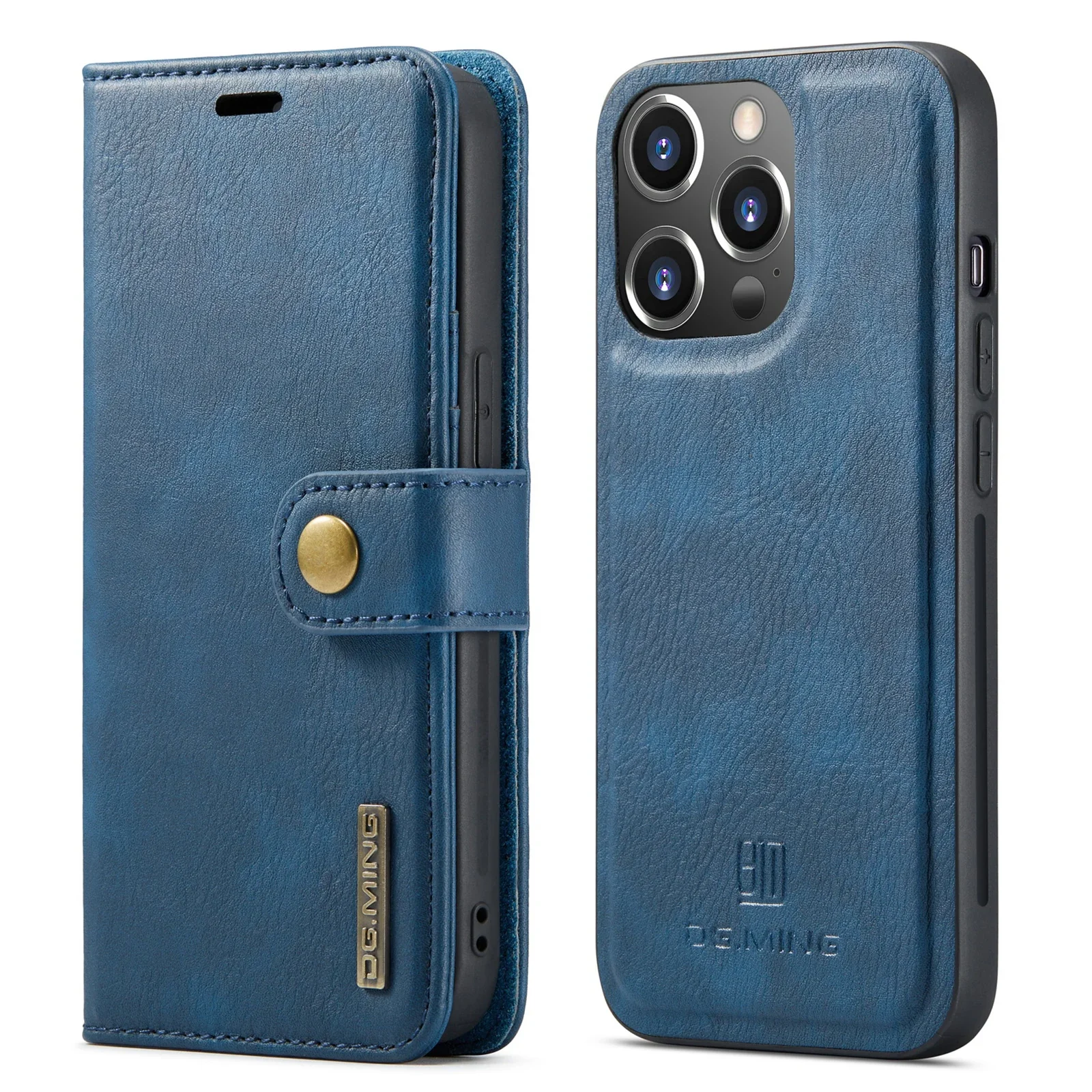 thumbnail image 1 of Funda de cuero magnética desmontable para iPhone 16 Pro Max 15 12 13 11 14 Plus XS XR X SE 2022 Funda tipo billetera con tarjetero, 1 of 5