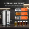 VEVOR Electric Brewing System 8 GALLON Brewing Stock Pot All-in-One Home Beer Brewer 304 Stainless Steel Brewing Supplies 6