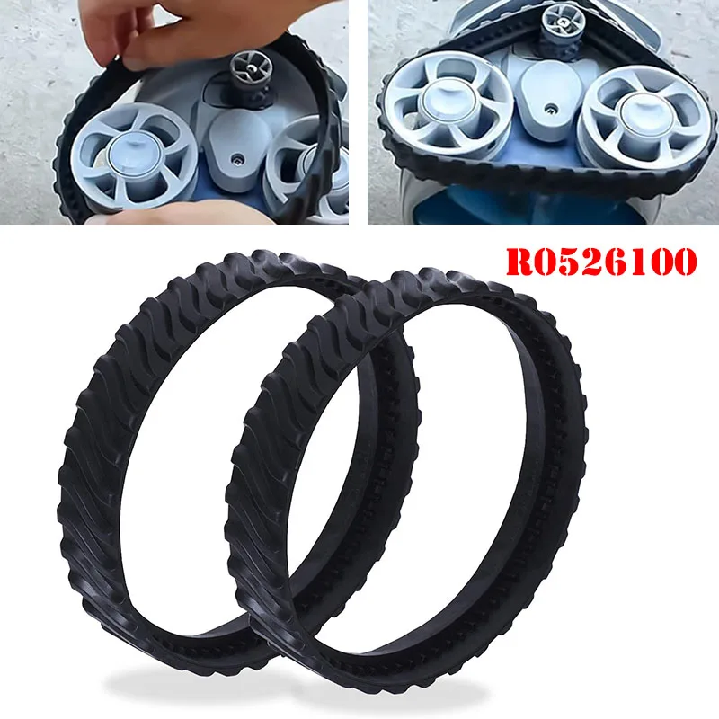 Track Replacement for Zodiac MX8, MX6,MX8 Elite, Suction-Side,In-Ground Pool Cleaner,Soft and Durable Rubber, Pack of 2,R0526100