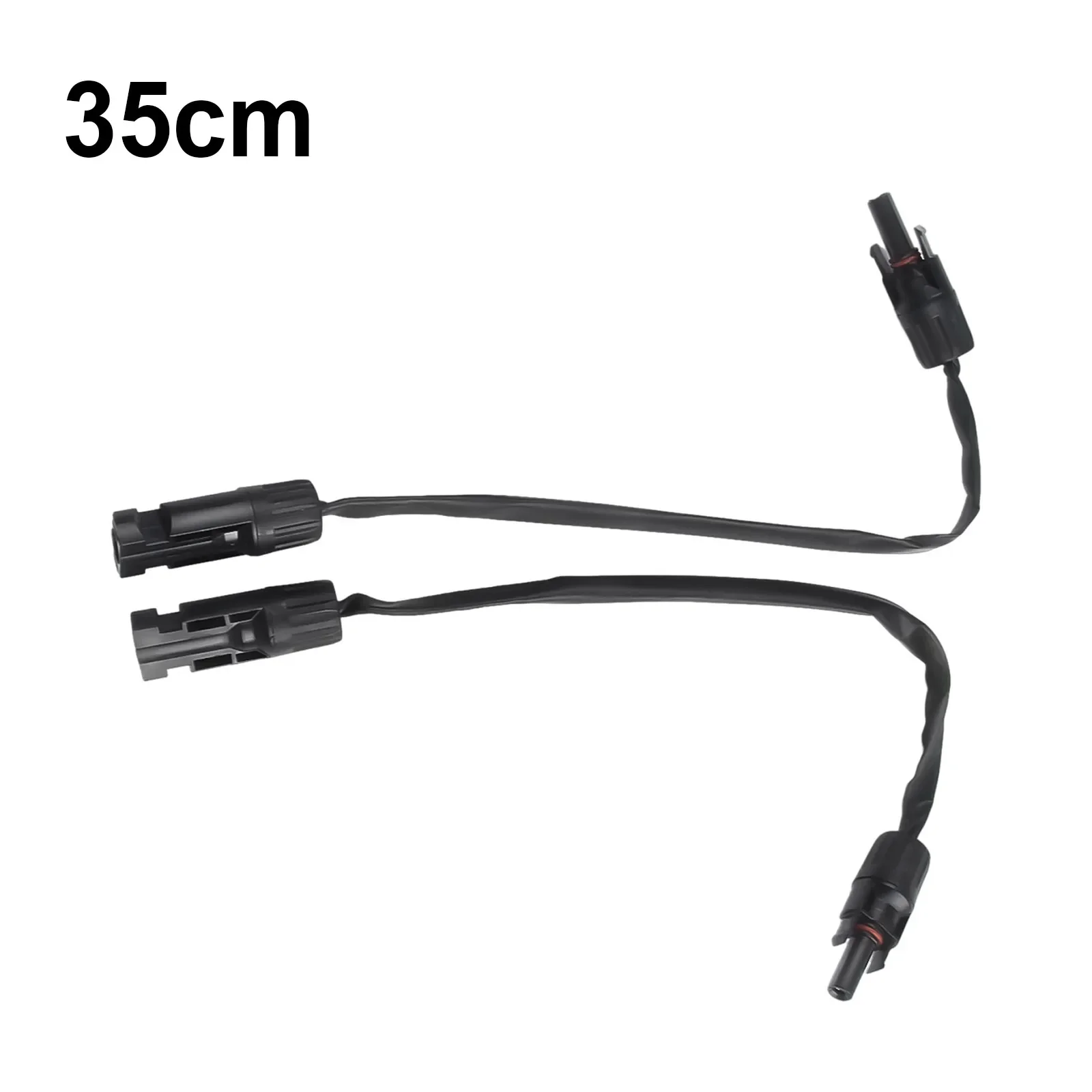 PV Solar Cable Feedthrough 4mm&sup2;/6mm&sup2; 1M Cable Copper Flat Connection Solar Balcony Door Window Connection Line Parts 2pcs