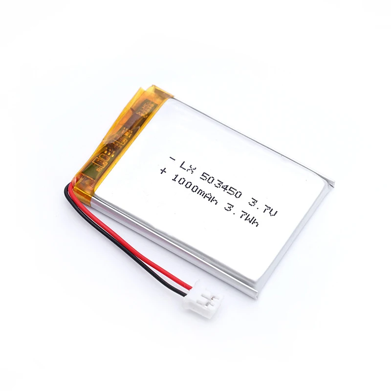 Bateria Recarregável do Lítio do Polímero Bateria do Li-íon Jst Ph2.0- 2p Gps Telefone Esperto Dvd Mp5 503450 523450 3.7v 1000mah 10 Peças - Image 4