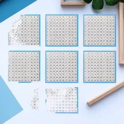 10장 숫자표, 백자리 숫자표(1-100), 수학 교육용 차트, 교실, 홈스쿨링, 교육용품