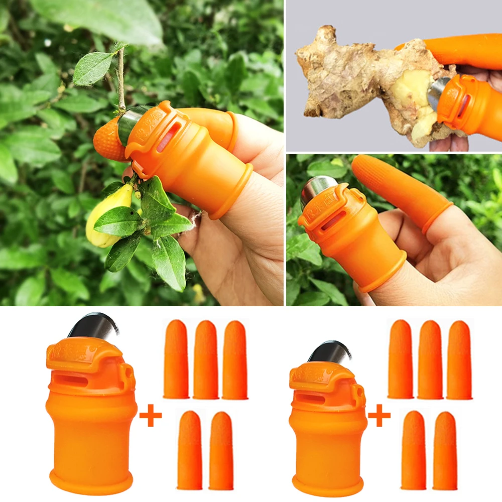 Garden Tool Finger Multi-function Kitchen Cutter Vegetables Separator Thumb Cutter Pruning Shears Picking Plant