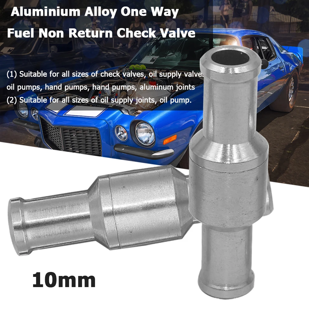 Aluminium Alloy Fuel Check Valve Universal Non Return Valve Aging Resistance Multi-function for Helicopters Ships Motorcycles