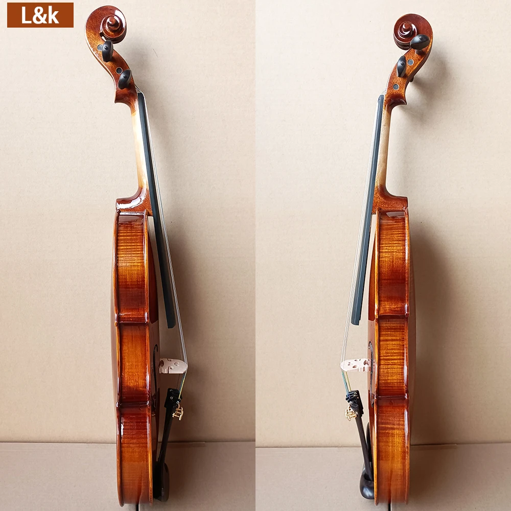 Antonio Stradivarius Handmade natural tiger patterned maple violin 4/4 Violin beginner professional Musical Instruments