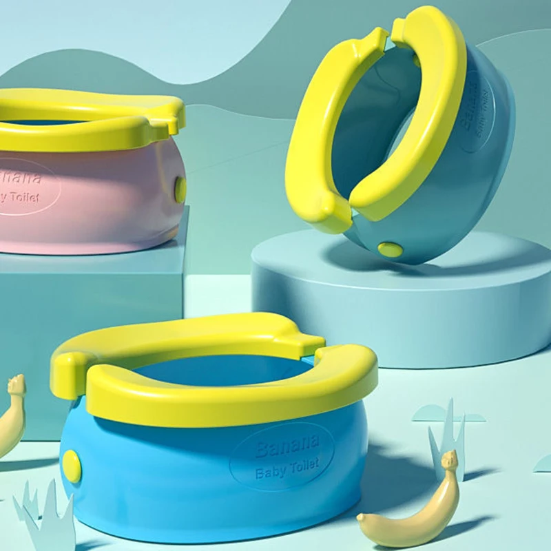 Children's Foldable Banana Toilet Portable Urinal Baby Car Seat Basin No Cleaning For Tourism Outdoors portable urinal,child toilet