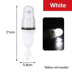 Enhanced Underwater LED Fishing Signal Light: Waterproof Torpedo Blinker (White)