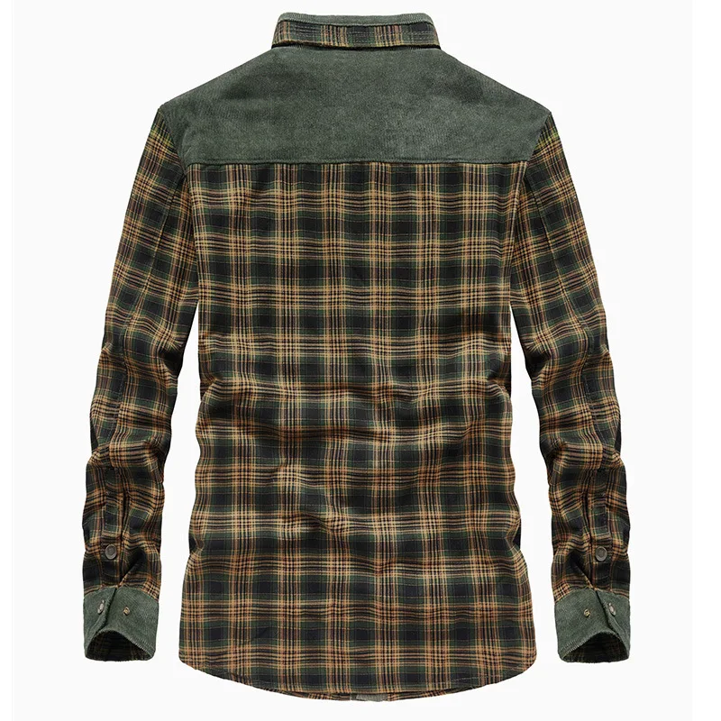 Winter Vintage Plaid Jackets Fashion Warm Long-sleeved Coats Europeam American Explosive Harajuku Loose Thick Cotton Jacket Men