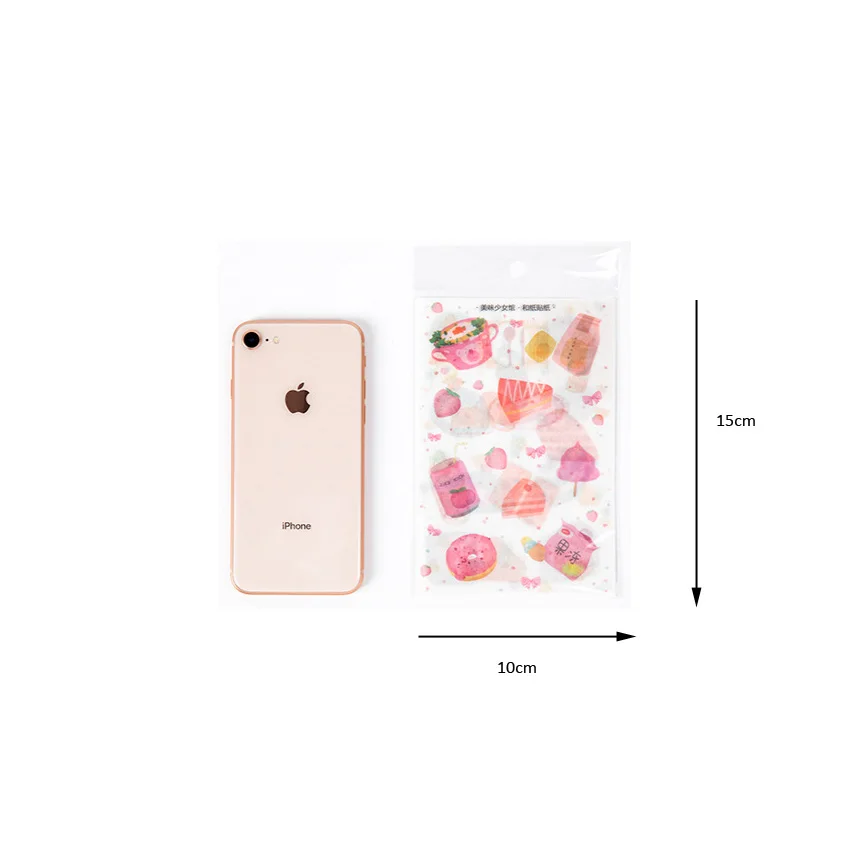 3pcs/lot Sweet store series Decorative Sries Stickers Scrapbooking DIY Diary Album Stick Label Gift for Party