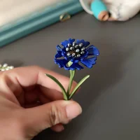 Women Vintage Flower Pearl Brooches Pins Palace Enamel Plant Brooch Pin Corsage Lady Wedding Party Elegant Badges Jewelry 5