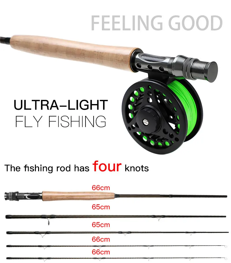 8FT Fly Fishing Rod Kit 5/6 Reel Combo Set Cork Grip Fly Rod With  Accessories Lure& Line &Tube Combo 5/6# Fly fishing combo - AliExpress